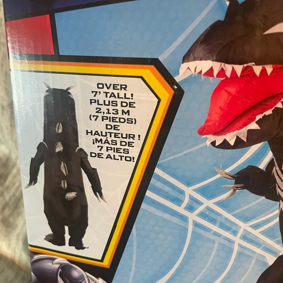 HTF Venomosaurus Adult Inflatable Dinosaur Costume Spiderman by Jazwares - Picture 7 of 12
